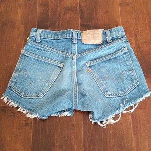 Levi's cut off denim shorts - vintage